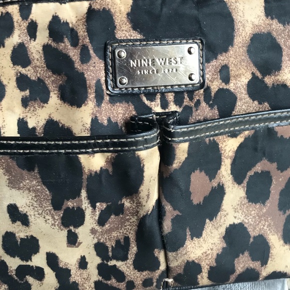Nine West Cheetah Print Crossbody Bag/Purse - Picture 4 of 6